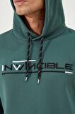 Yeşil Kanguru Cep Standart Kalıp Kapüşonlu Erkek Sweatshirt - 87883 | S