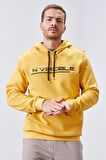 Hardal Kanguru Cep Standart Kalıp Kapüşonlu Erkek Sweatshirt - 87883 | XXL