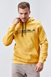 Hardal Kanguru Cep Standart Kalıp Kapüşonlu Erkek Sweatshirt - 87883 | XXL