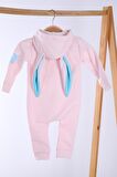 Babyhola Fermuarlı Tavşan Kulaklı Tulum 5014