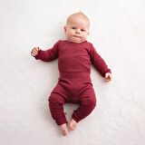 Owli CozyBlend Modal Bebek Takım Bordo