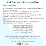Owli Swimwarm Üşütmeyen Bebek Mayosu Neon Sarı - Siyah