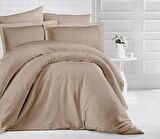 Clasy Çizgili Pamuk Saten Tek Kişilik Nevresim Takımı