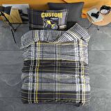 Clasy Ranforce Nevresim Takımı Tek Kişilik Road Star V1 Sarı