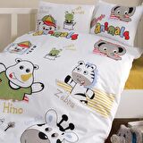 Clasy Ranforce Bebek Nevresim Takımı Animals V1 Sarı