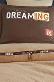 Clasy Welfsoft Çift Kişilik Nevresim Takımı Life Is Bej