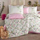 Clasy Ranforce %100 Pamuk Tek Kişilik Yorgan Seti Elara V1 Adaçayı Rengi