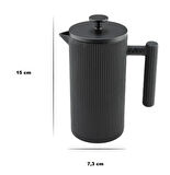Bambum Linden - Döküm Demlik French Press 800 ml Siyah