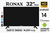 Ronax 32" 82 Ekran Uydu Alıcılı Android Smart LED TV