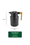 Bambum Yasuo - Çelik Termos Siyah 1.5L