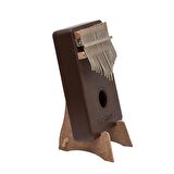 Kalimba Full Set - Hediye Paketi- Stant-Parmak Koruyucu Kahverengi