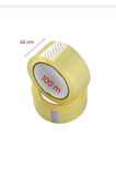6 Adet 100 Metre Akrilik Koli Bandı 45mm×100mt Güçlü Koli Bantı