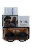 Toms Teddy Polarize/uv Güneş Gözlüğü Kemik Kadın Güneş Gözlükleri Tt6022c101p