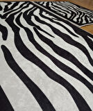 2Lİ BANYO SETİ BASKILI ZEBRA SİYAH