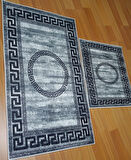 2Lİ BANYO SETİ BASKILI VERSACE SİYAH