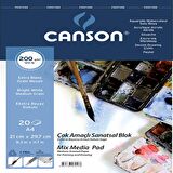 Canson Çok Amaçlı Sanatsal Blok 200Gr. 20 Yaprak, A4