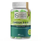 Nature's Supreme Gummies Vegan Omega 3-6-9 60 Çiğnenebilir Form - YEŞİL LİMON