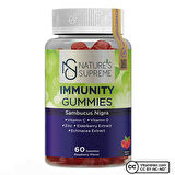 Nature's Supreme Immunity Gummies 60 Çiğnenebilir Form - AHUDUDU