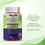Nature's Supreme Immunity Gummies 60 Çiğnenebilir Form - AHUDUDU