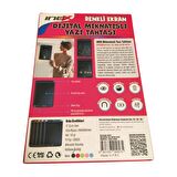 Inox Dijital Yazı Tahtası 10inc Mıknatıslı Siyah