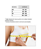 Liona Kadın Beyaz Renk U Yaka Yüzücü Sırtlı Crop Top Büstiyer