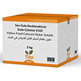 Sarı Gıda Renklendiricisi Toz Suda Çözünür E102 5 kg