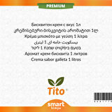 Premium Kremalı Bisküvi Aroması 1 litre