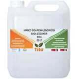 Kırmızı Gıda Renklendiricisi Boyası Sıvı Suda Çözünür E124 25 litre