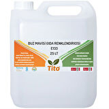 Buz Mavisi Gıda Renklendiricisi Sıvı Suda Çözünür E133 25 litre