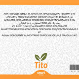 Annatto Gıda Renklendiricisi Toz Suda Çözünür E160b 5 kg