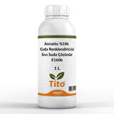 Annatto %1lik Gıda Renklendiricisi Sıvı Suda Çözünür E160b 1 litre