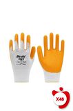Beybi PN3 Sarı Polyester Örme Nitril İş Eldiveni 10 Beden 48 Çift