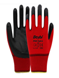 Beybi PN3 Zebra Kırmızı Siyah Eldiven No:10 