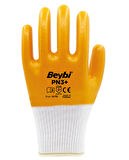 Beybi PN3+ Polyester Örme Nitril Polyester Örme Nitril Eldiven NO: 10 - 12 Çift