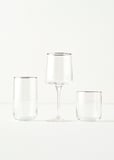 Premium Bardak-Kadeh Set 18'li Silver