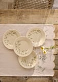 Daisy Scallop Kenar Runner Bej (50x150 cm)