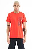 Fiesta Minimal Yazı Baskılı O Yaka Standart Kalıp Erkek T-Shirt - 88208 | S