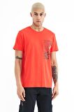 Fiesta Minimal Yazı Baskılı O Yaka Standart Kalıp Erkek T-Shirt - 88208 | S