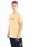 Kavun Içi Baskı Detaylı O Yaka Standart Kalıp Erkek T-Shirt - 11117 | 9-10