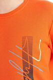 Portakal Yazı Baskılı O Yaka Standart Kalıp Erkek Çocuk T-Shirt - 11119 | 12-13