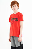 Fiesta Yazı Baskılı O Yaka Standart Kalıp Erkek  Çocuk T-Shirt - 11100 | 12-13 Yaş