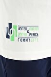 Ekru Baskılı Standart Kalıp O Yaka Erkek Çocuk T-Shirt - 11097 | 8-9