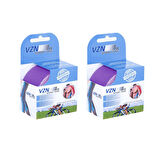 VZN Spor Terapi – Kinezyo Bandı | 5m x 5cm | Suya Dayanıklı, Esnek Kas Desteği | Mor (2 Kutu Gönderilir)