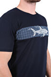 Diandor Erkek Baskılı T-Shirt Lacivert/Navy 2217046