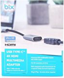 Bix BX01HB Type-C to 4K HDMI Dönüştürücü Adaptör