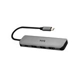 Bix BX09HB Type-C to 2*USB 3.0 4K HDMI PD 100W SD ve Micro SD Kart Okuyucu Çoklayıcı Hub