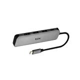 Bix BX09HB Type-C to 2*USB 3.0 4K HDMI PD 100W SD ve Micro SD Kart Okuyucu Çoklayıcı Hub
