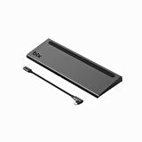 BX12HB 11’i 1 Arada Type-C Çok Portlu Laptop ve Tablet Standı 3.5mm Mic+Gigabit Ethernet+Micro SD/SD+USB 3.0+USB 2.0+VGA+HDMI (UHD 30 Hz/4K)+Type-C (PD)