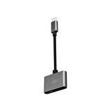 Bix ADP-07 Type-C to 3.5mm Kulaklık ve PD Şarj Dönüştürücü Adaptör