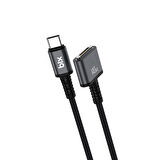 Bix 140W Type-C to Magsafe 3 Macbook Pro ve Macbook Air 13″ 14″ 16″ M1 M2 Uyumlu Manyetik Örgülü Şarj Kablosu 2 Metre